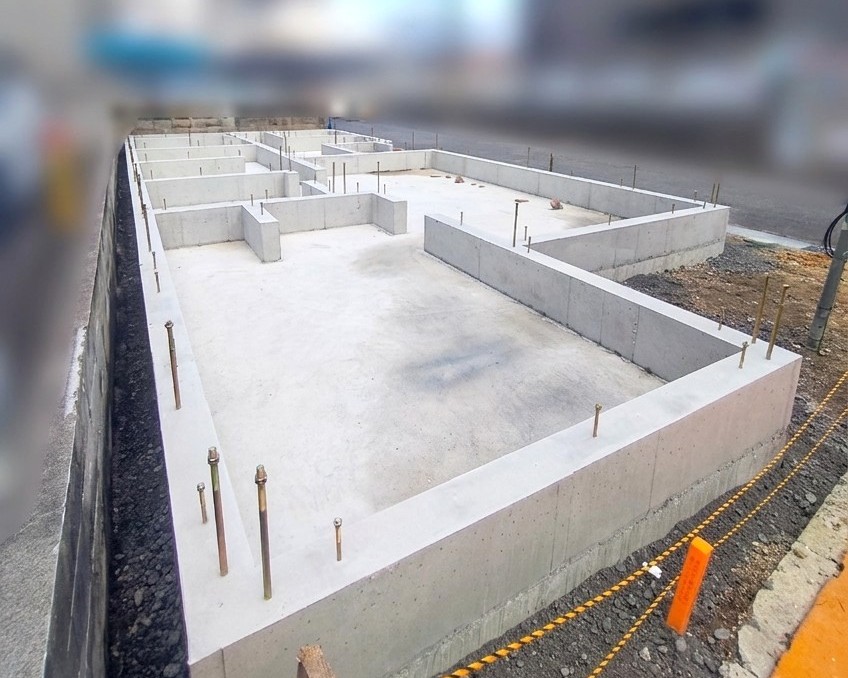 木造3階建てエレベーター付きグループホームの建築がスタート。着工した画像